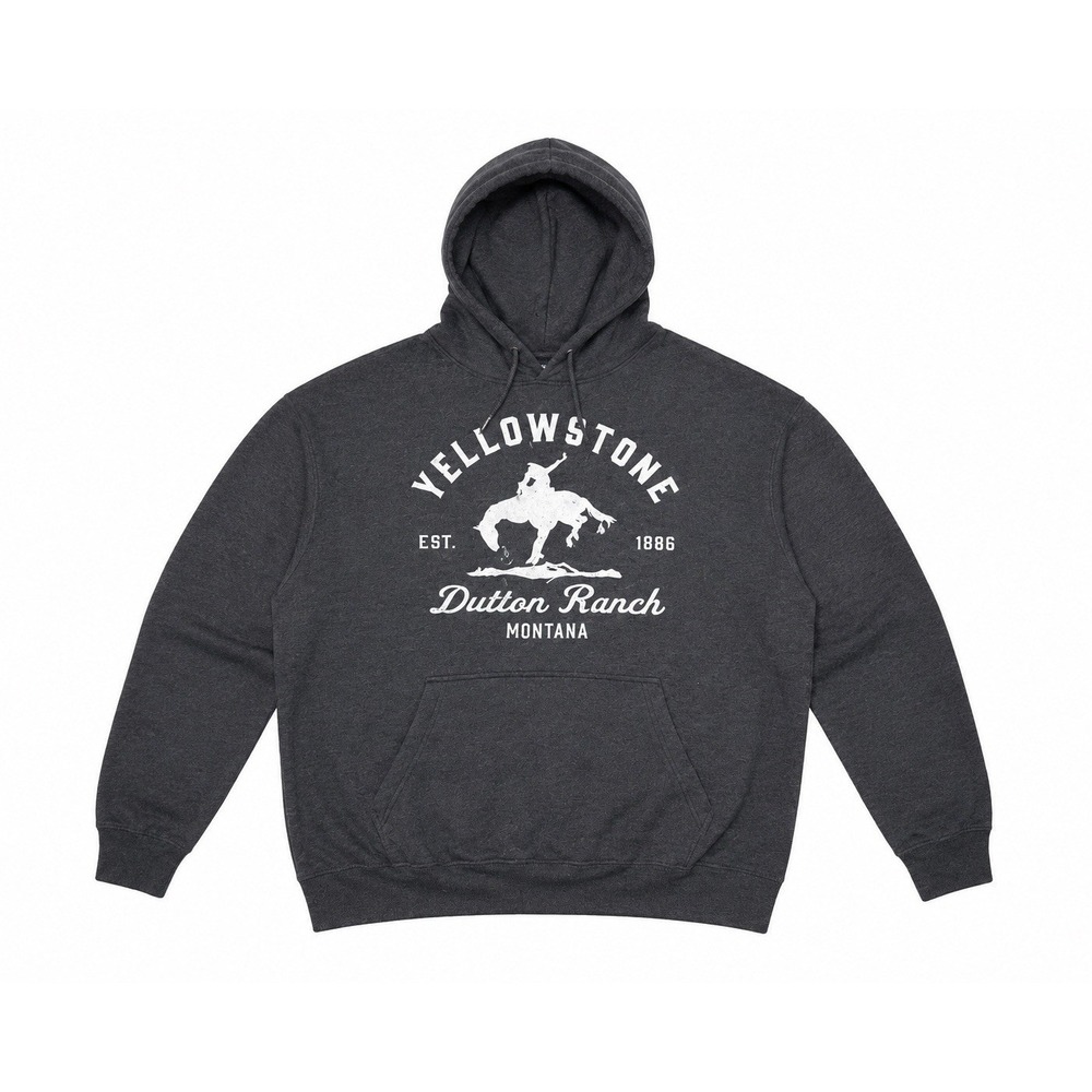 Yellowstone Dutton Ranch Hoodie‎ Sweatshirt Gray 2XL Pullover Western TV NWT